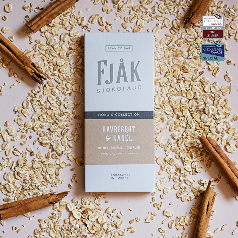 ヴィーガンホワイトチョコレート オートミール&シナモン