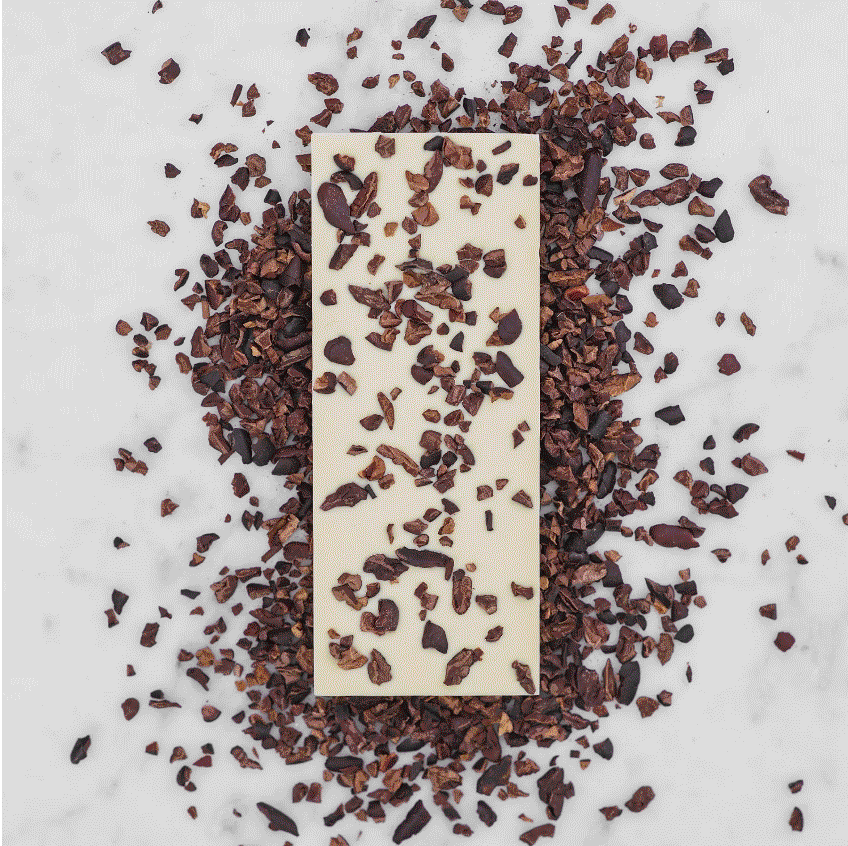 ホワイトチョコレート & カカオニブ 60g