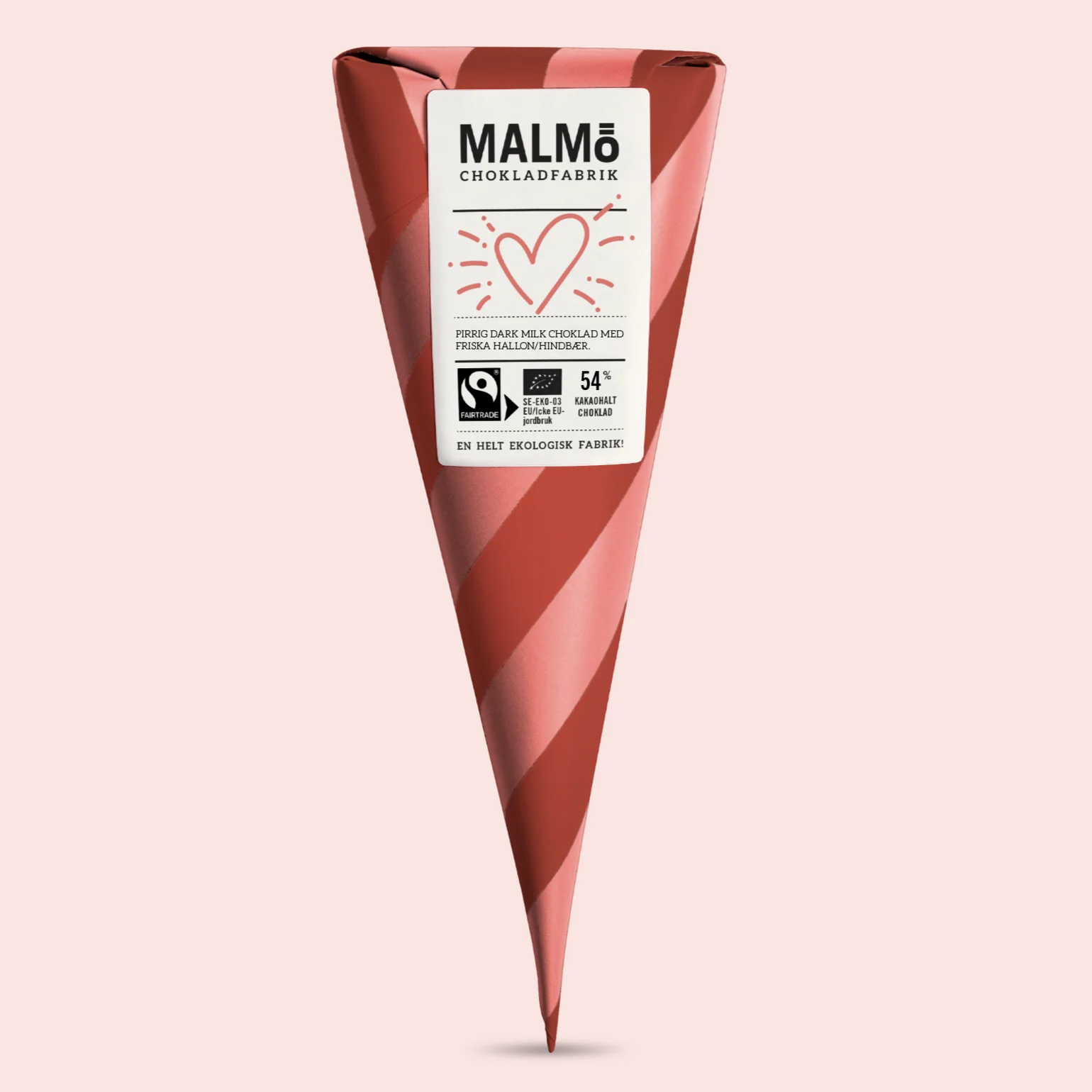 ラブコーン（ラズベリー）ダークミルクチョコレートコーン